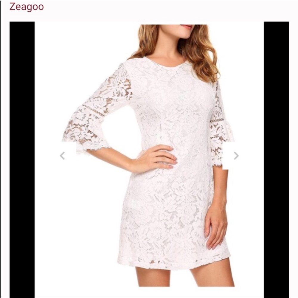 Romantic lace lg sleeved dress